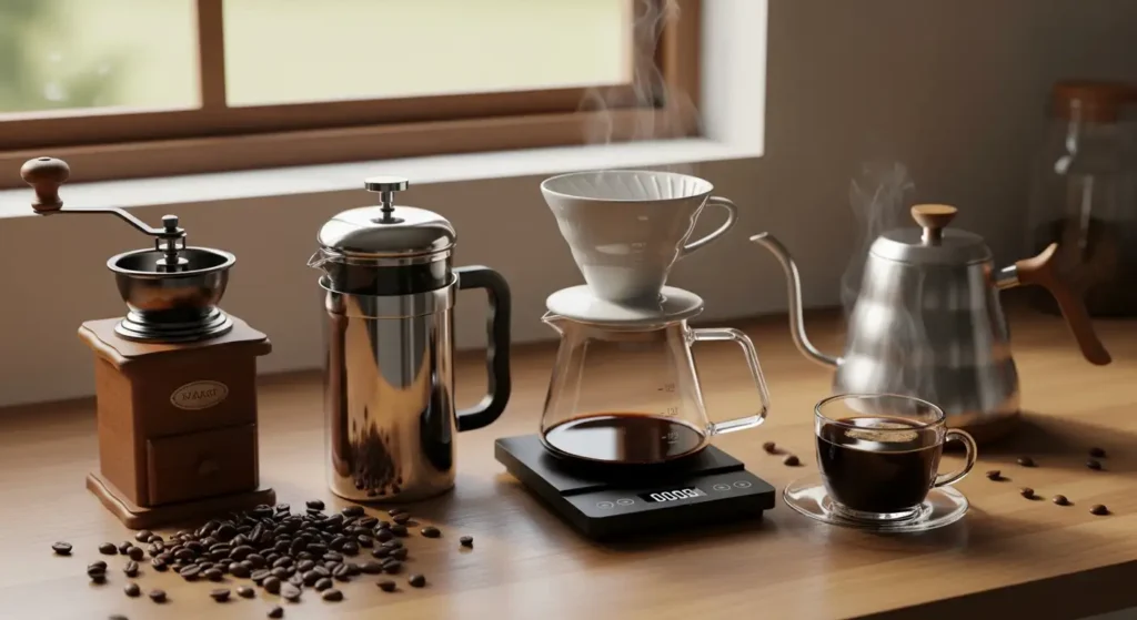 7 Alat Kopi Esensial untuk Pemula: Rahasia Barista Rumahan Wajib Punya! - Tygo Life Jual Alat Kopi